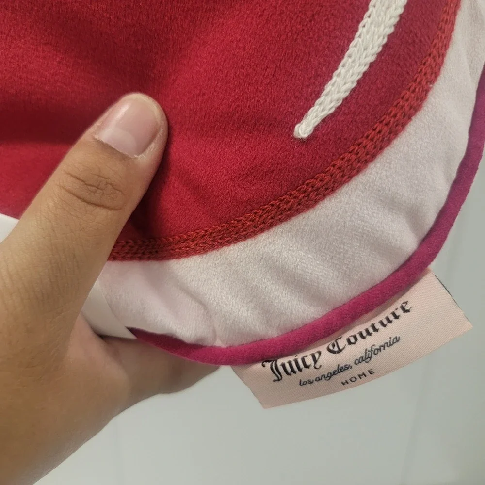 NWT! Juicy‎ Couture Decorative Cherry Pillow Cherry Pink